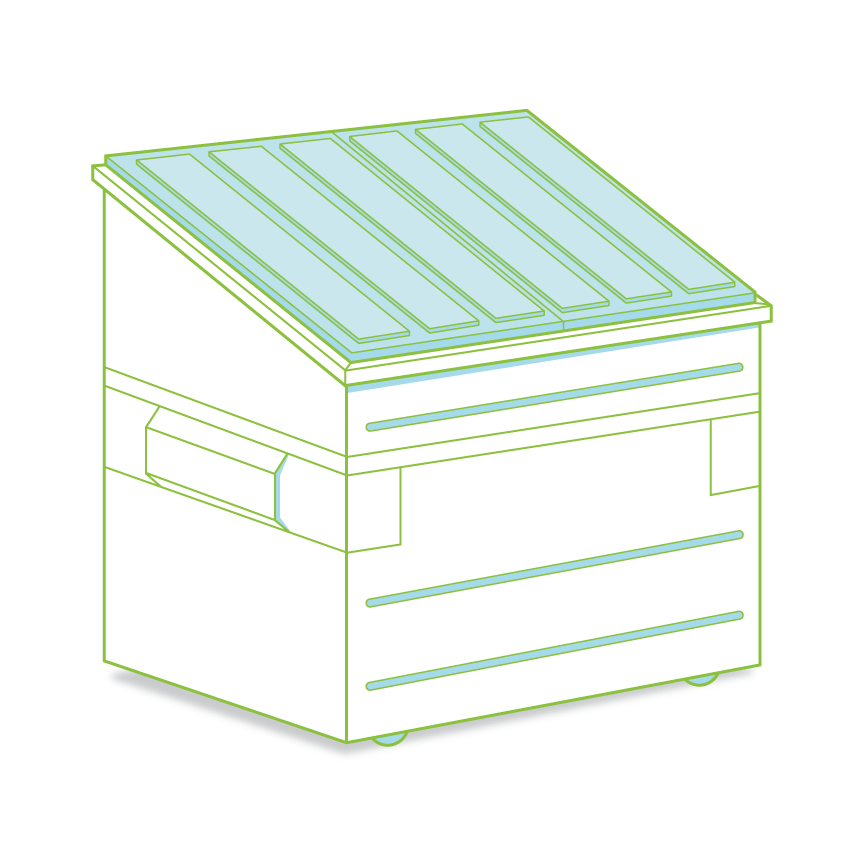 ZTERS front-load dumpster